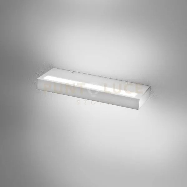 Gap522- applique led biemissione in alluminio bianco dimmerabile 30...