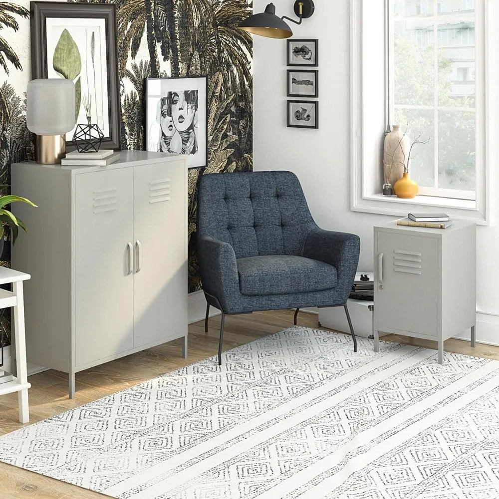 Madia in metallo grigio chiaro 79x100 cm Bradford - Støraa