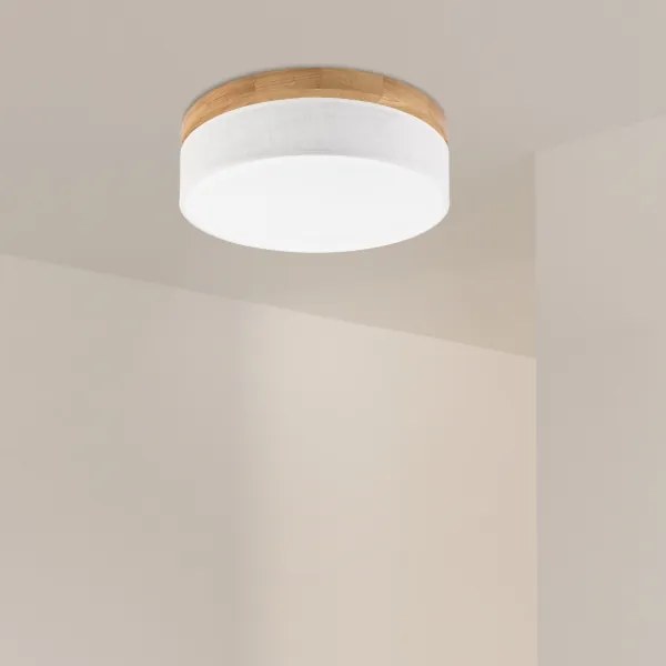 Brilagi - Plafoniera LED BELLADONNA LED/36W/230V Ø 40 cm bianco/rovere