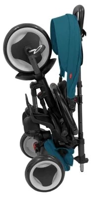 QPlay - Triciclo 3 in 1 per bambini RITO EVA PLUS turchese