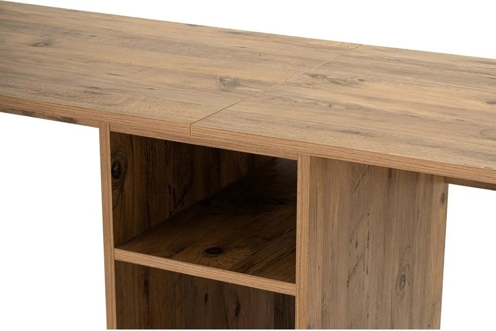 Scrivania con effetto pino 60x240 cm Twin – Kalune Design