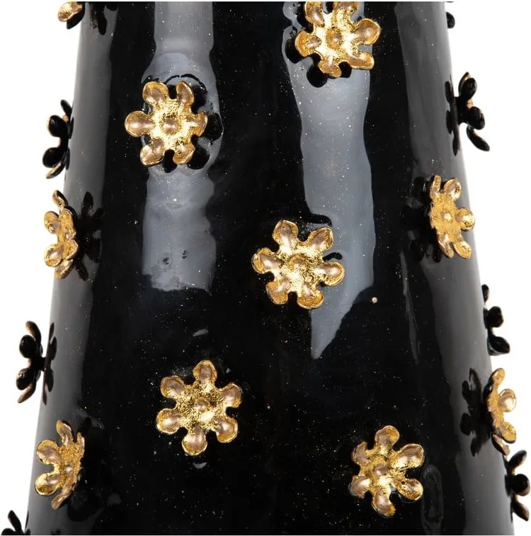 Tavolo rotondo in metallo ø 50 cm Golden Flowers - Leitmotiv