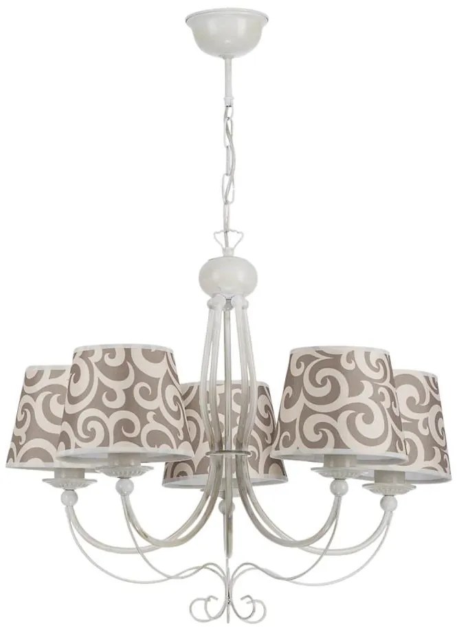 Jupiter 1494 - Lampadario a sospensione con catena SUSAN 5xE27/60W/230V