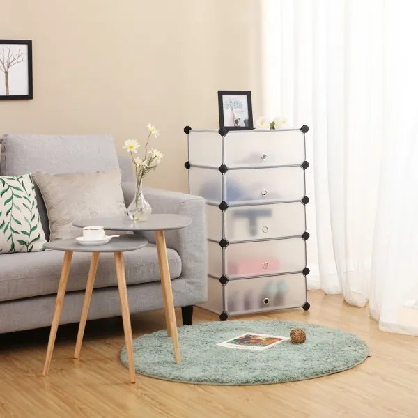 Scaffale modulare con cassetti BOXIFY, bianco