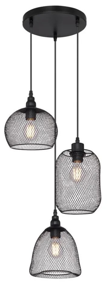 Globo 15047-3 - Lampadario a sospensione con filo ANYA 3xE27/60W/230V