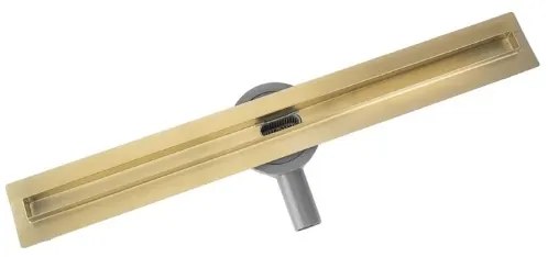 REA-G2714 - Canalina di scarico NEOX SLIM 70 cm acciaio inossidabile/dorato spazzolato