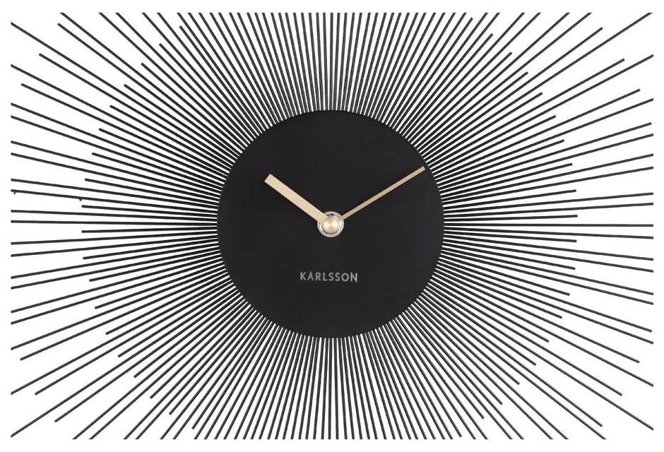Orologio da parete nero Grande, ø 60 cm Peony - Karlsson