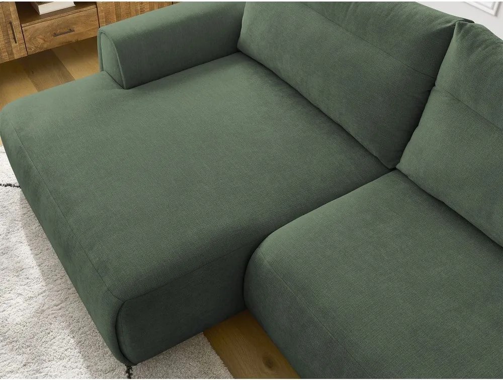 Divano angolare in verde scuro Aden – Bobochic Paris
