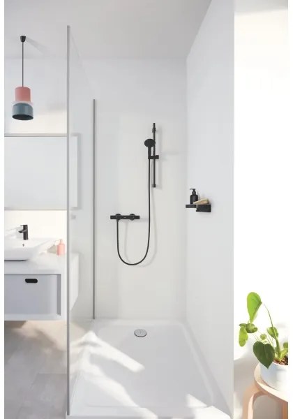 GROHE 411072430 - Mensola per doccia START CUBE 200 mm nera