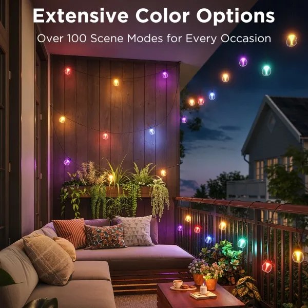 Govee-LED RGBICW Catena decorativa per esterni dimmerabile LED/24W/230V IP67 2700-6500K Wi-Fi