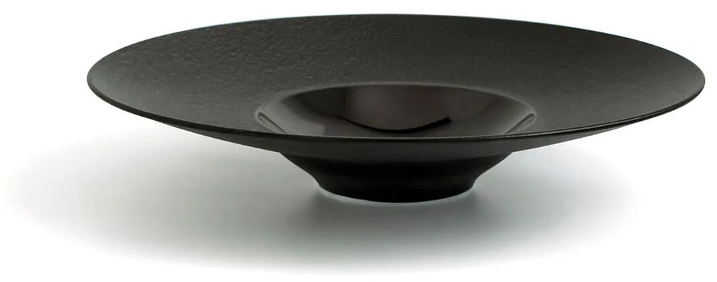 Piatto Fondo Ariane Gourmet Ceramica Nero (Ø 28 cm) (6 Unità)