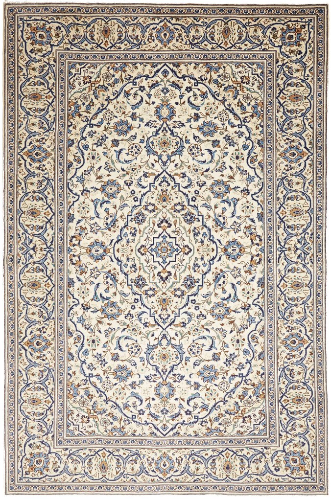 Kashan Tappeto persiano 300x200 Beige (Iran) Annodato A Mano