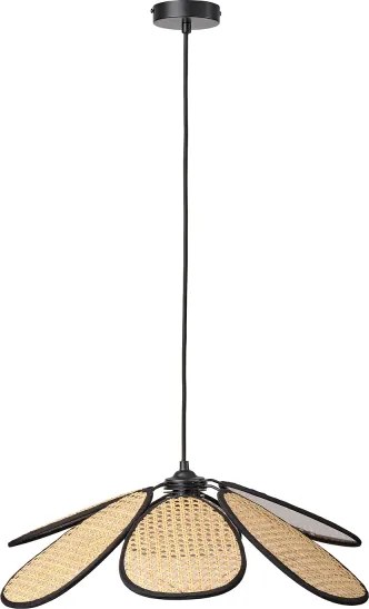 Osram - Lampadario a sospensione con cavo DECOR RATTAN 1xE27/15W/230V Ø 58 cm beige/nero