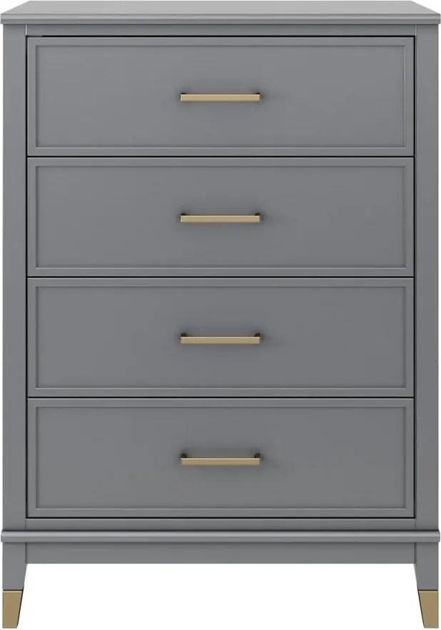 Cassettiera grigia , 75 x 106 cm Westerleigh - CosmoLiving by Cosmopolitan