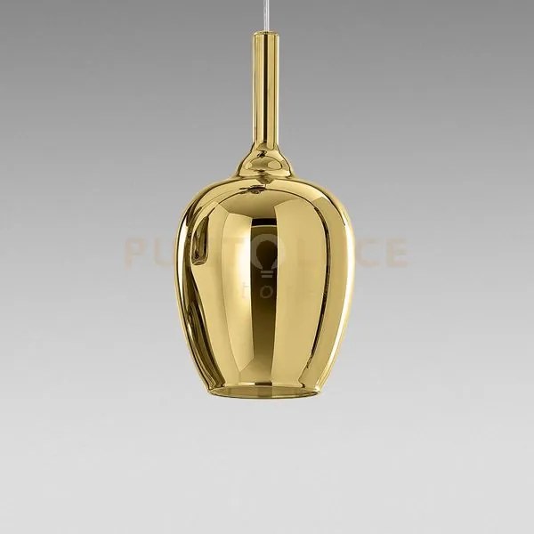 Ofelia s/10 - vetro oro specchiato e portalampada bianco 1 luce att...