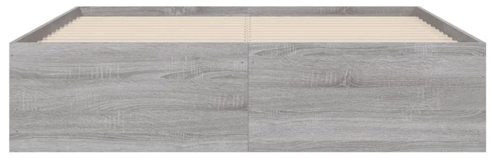 Giroletto Cassetti Grigio Sonoma 135x190 cm Legno Multistrato