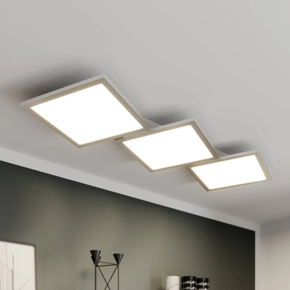 Plafoniera a LED Ilira Lucande, dimmerabile, Alluminio / Grigio / Zincato, Cucina, Alluminio, Moderno, Plafoniera LED