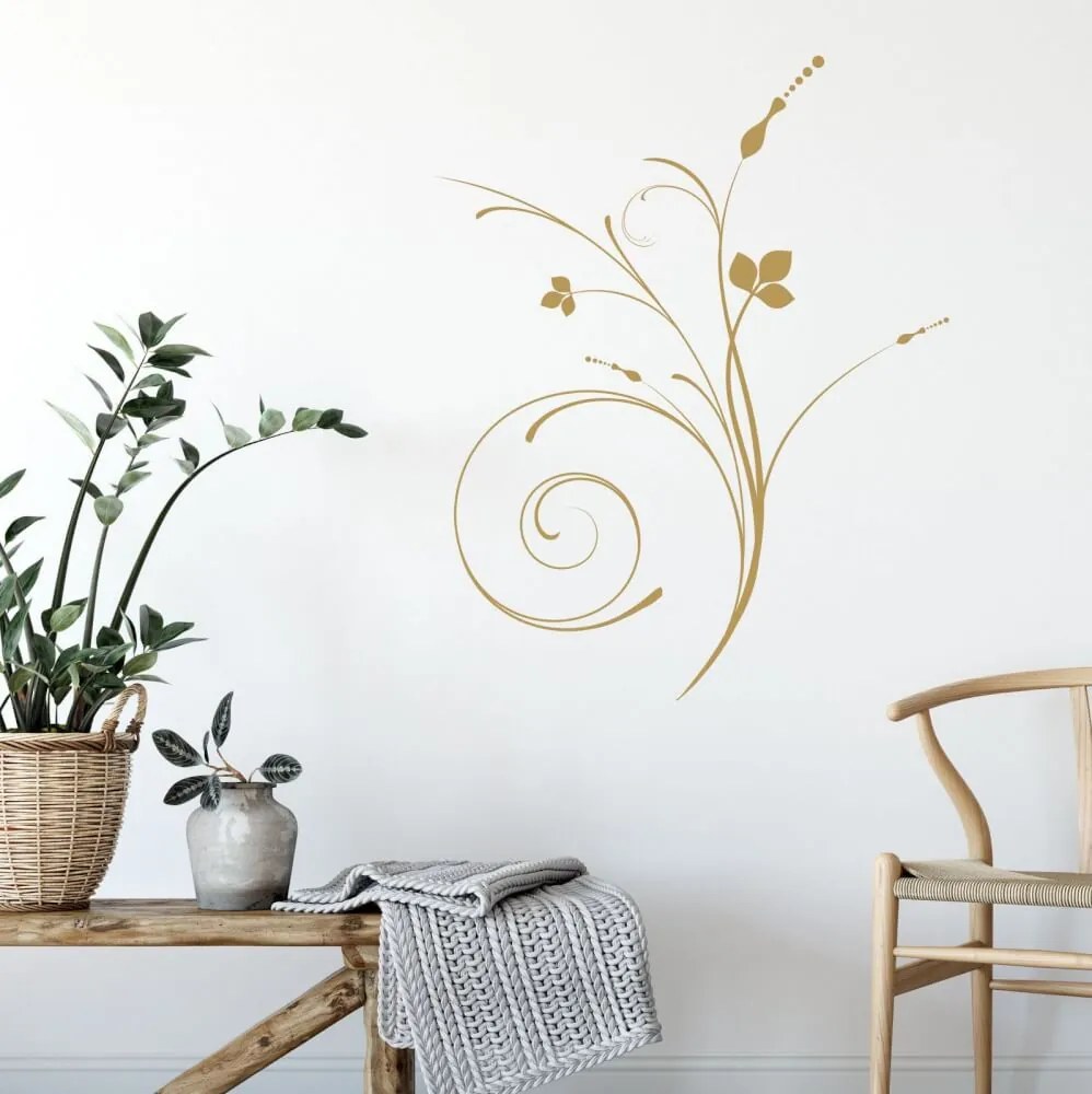 Adesivo murale - Erba in ornamento | Inspio