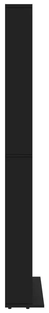 Armadietto tv nero 102x16x177,5 cm in legno multistrato