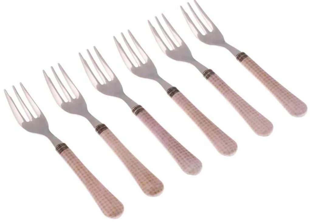 Set 6 Pz Forchette da Dolce - Posate Particolari Boston in Stile