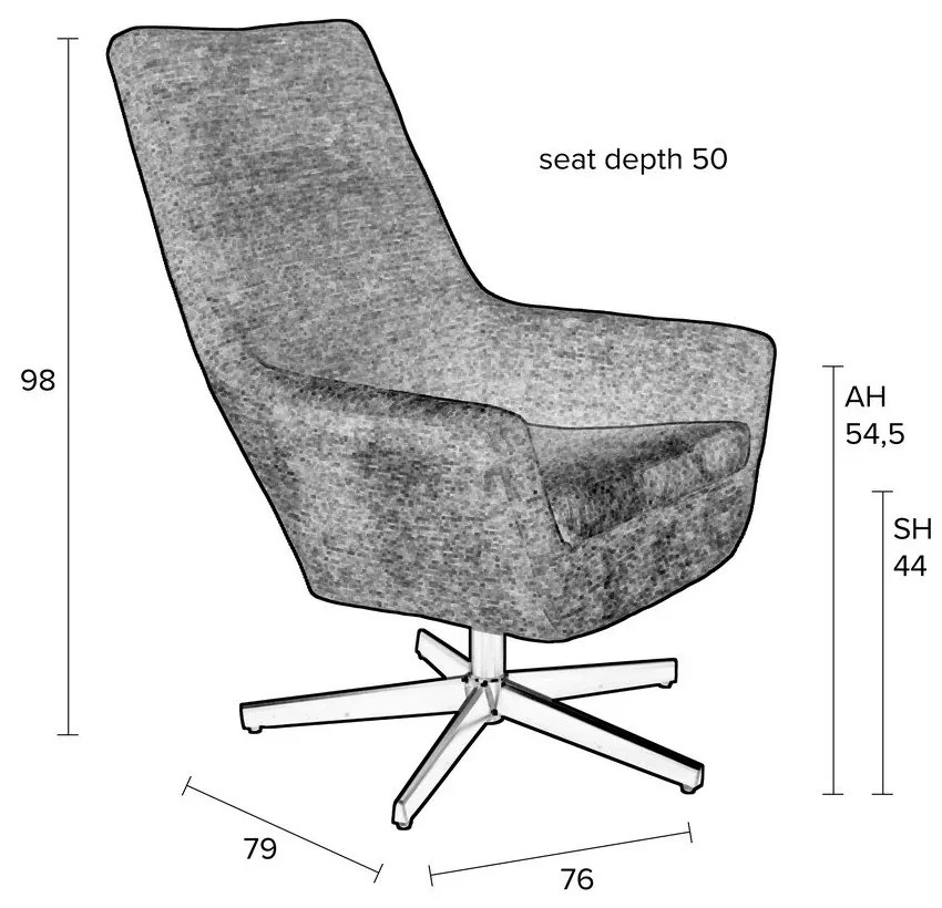 Poltrona verde scuro Bruno - White Label