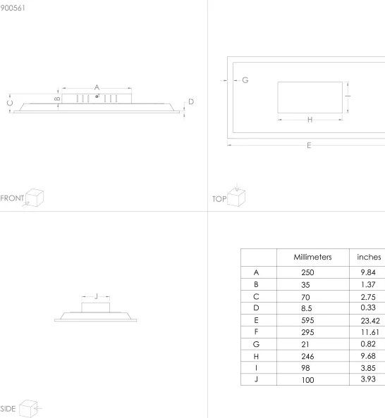 Eglo 900561 - Plafoniera LED MARMORATA LED/26W/230V