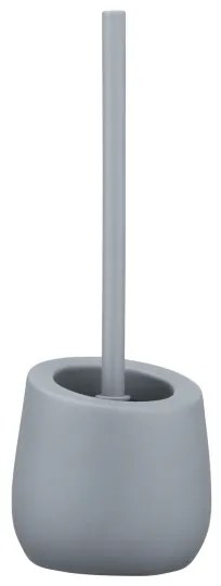 WENKO 23650100 - Scopino per WC BADI 13,5x38 cm grigio
