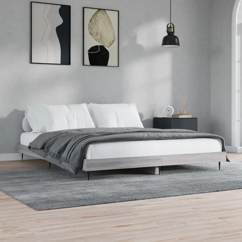 Giroletto Grigio Sonoma 200x200 Cm İn Legno Multistrato /