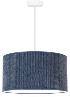 Duolla - Lampadario a sospensione con filo CORDUROY 1xE27/15W/230V diametro 40 cm blu scuro
