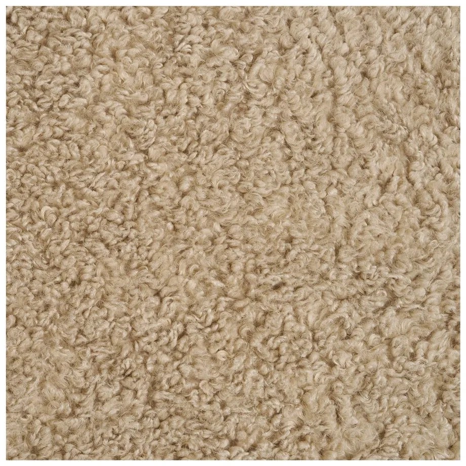 Poltrona marrone chiaro con rivestimento in bouclé Lunaro – House Nordic