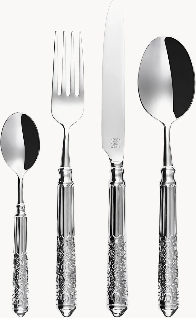 Set di 24 posate Platinum, 6 persone