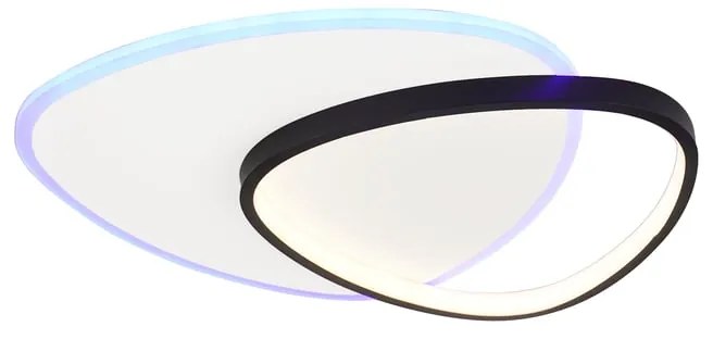 Plafoniera LED Kiara nero IP20 bianco naturale, 2160 lumen NOVECENTO