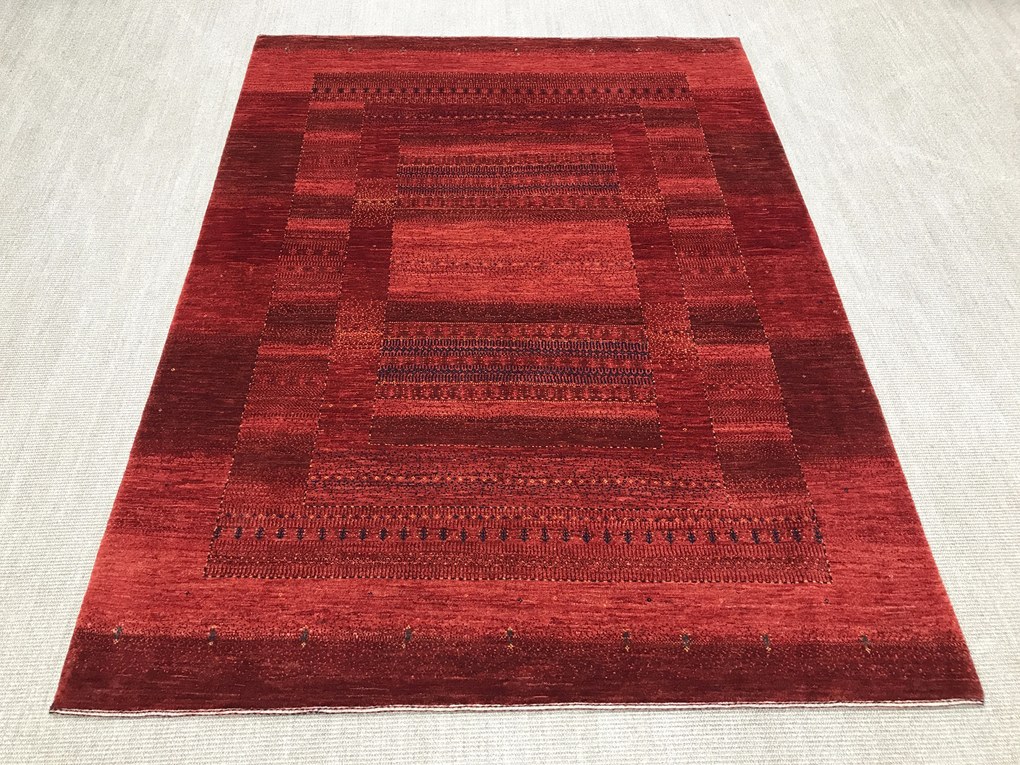 Loribaft Tappeto persiano 170x220 Rosso (Iran) Annodato A Mano