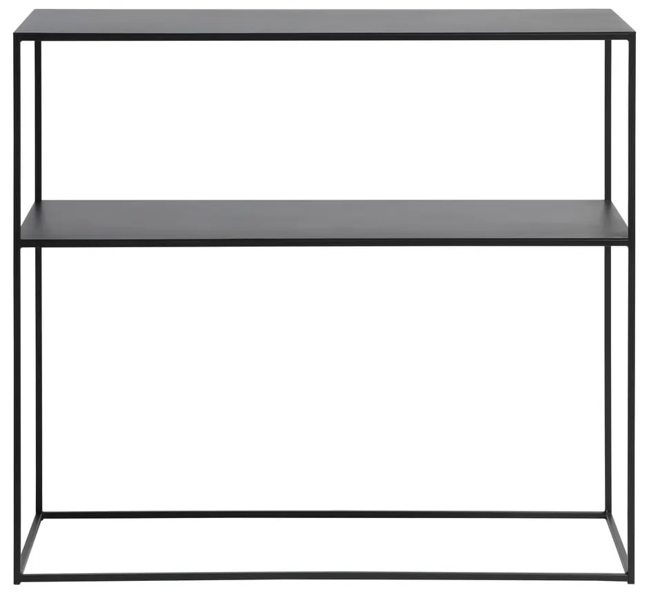 Consolle in metallo nero 35x90 cm Pebble - Unique Furniture