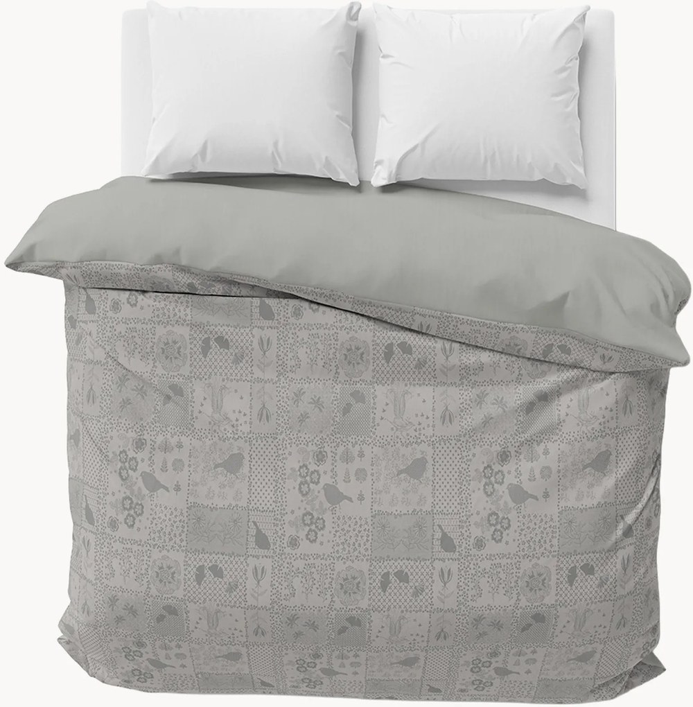 Copripiumino jacquard Secret Garden Grey