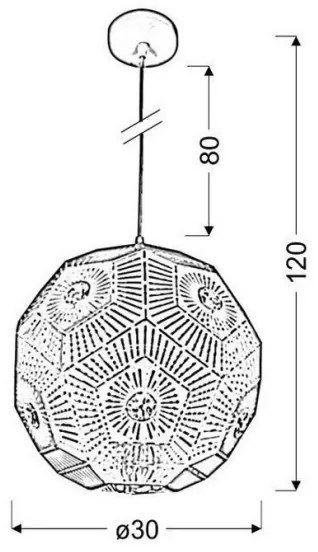 Lampadario a sospensione con filo EUPHORIA 1xE27/40W/230V bianco