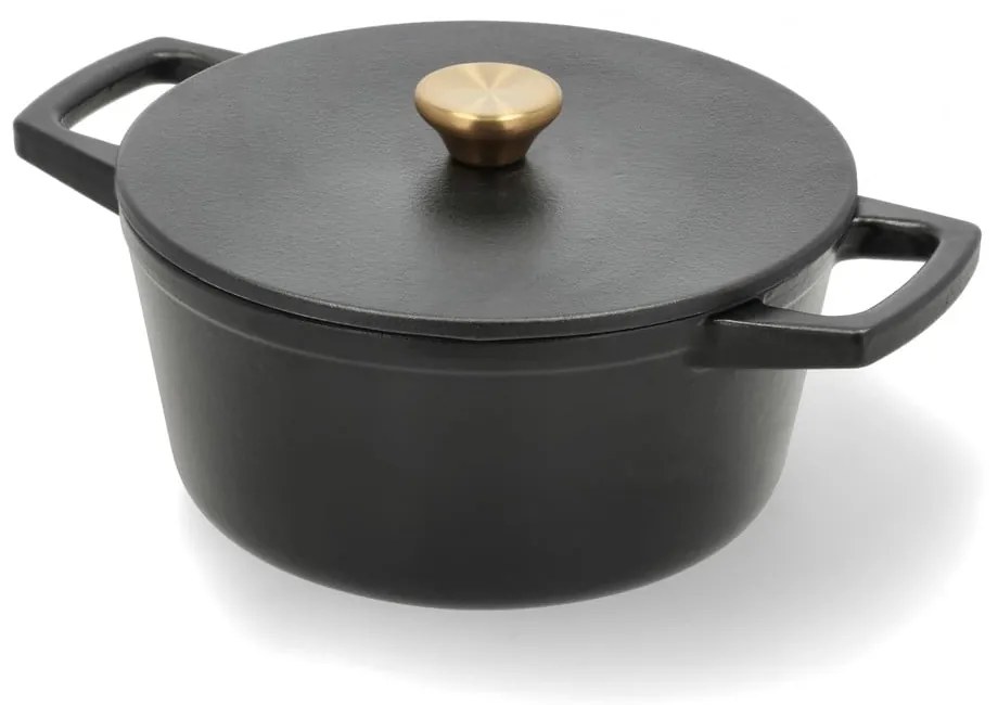 Pentola in ghisa con coperchio incluso adatta all'induzione 3,6 l – Holm