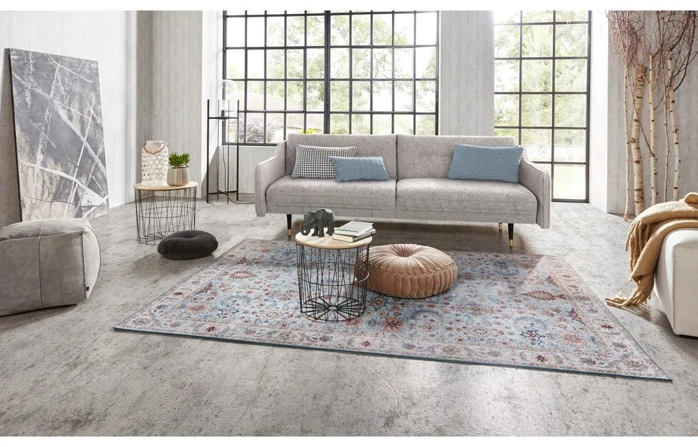 Tappeto blu e beige , 160 x 230 cm Vivana - Nouristan