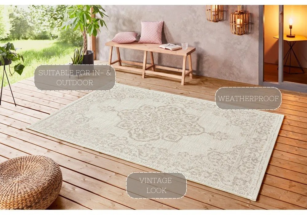 Tappeto da esterno beige , 80 x 150 cm Tilos - NORTHRUGS