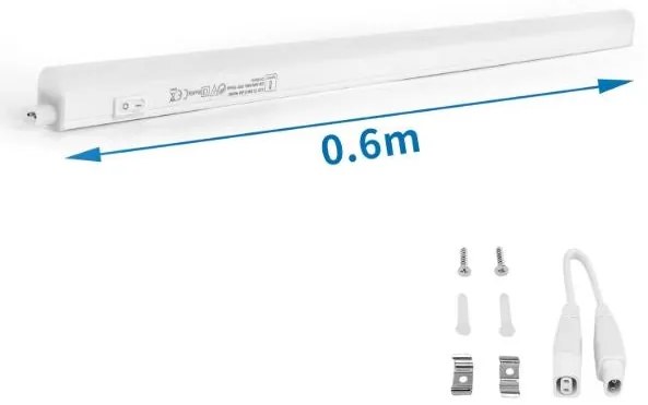 LED T5 8W 0.6M 4000K 800lm 220 - 240v L573*W22*H30mm (ULTIMI DISPONIBILI - N°5)