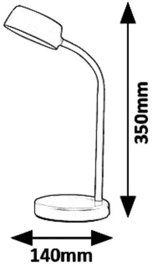 Rabalux 6780 - Lampada da tavolo LED BERRY LED/4,5W/230V