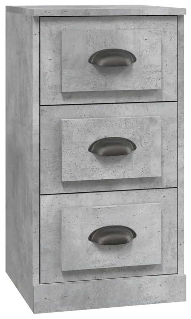 Credenza grigio cemento 36x35,5x67,5 cm in legno multistrato