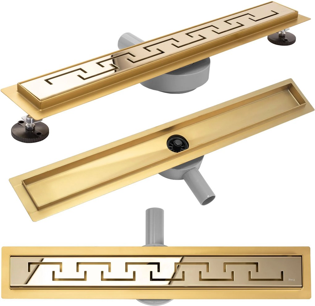 Canalina di scarico Rea Greek PRO MIRROR GOLD 70
