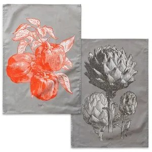 Panno da Cucina HappyFriday Blanc Artichoke Multicolore 70 x 50 cm (2 Unità)