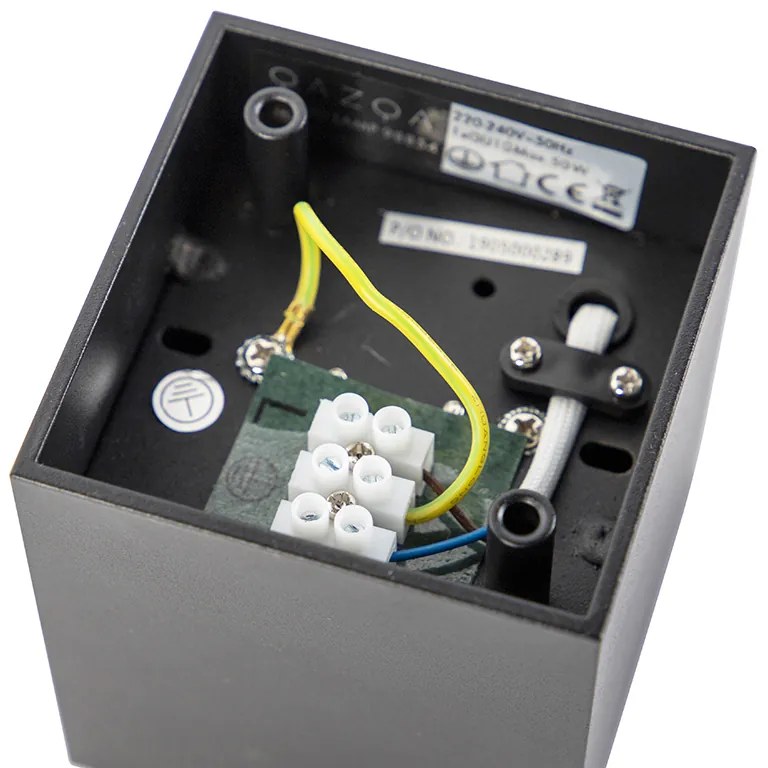 Faretto di design nero - Qubo Honey