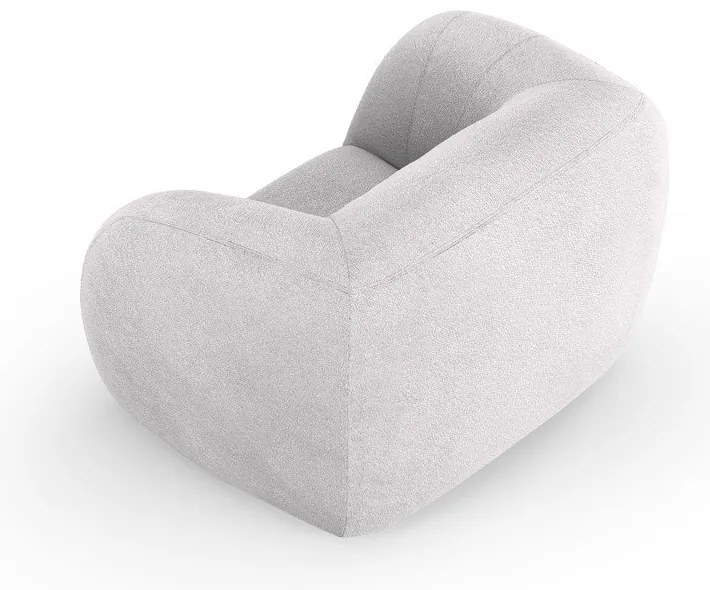 Poltrona grigio chiaro in tessuto bouclé Essen - Cosmopolitan Design