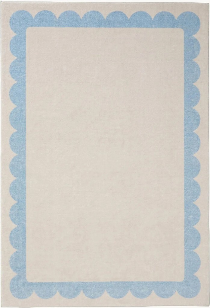 Tappeto in cotone a pelo corto lavabile Frame
