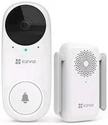 EZVIZ CS-DB2C Kit Vidocampanello Smart Wireless WiFi Video DoorBell con AI Human Detection & Chime Unit, AI Human Detection, 2-Way Audio, Supporta MicroSD Card