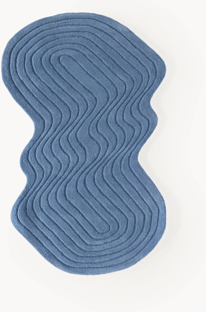 Tappeto in lana fatto a mano dalla forma particolare Aliza