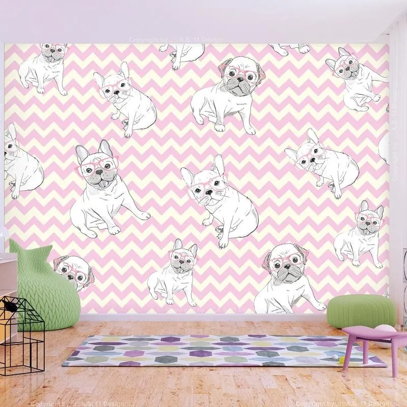 Fotomurale  Sweet Puppies  Larghezza x Altezza Home decor 300x210